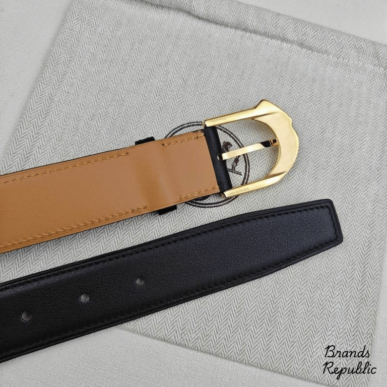 Hermès 32MM Black Rodeo 32 Belt In Different Buckle Colors