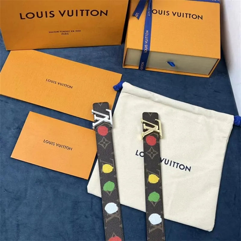 Louis Vuitton 草間彌生 30mm モノグラム リバーシブルベルトM0655