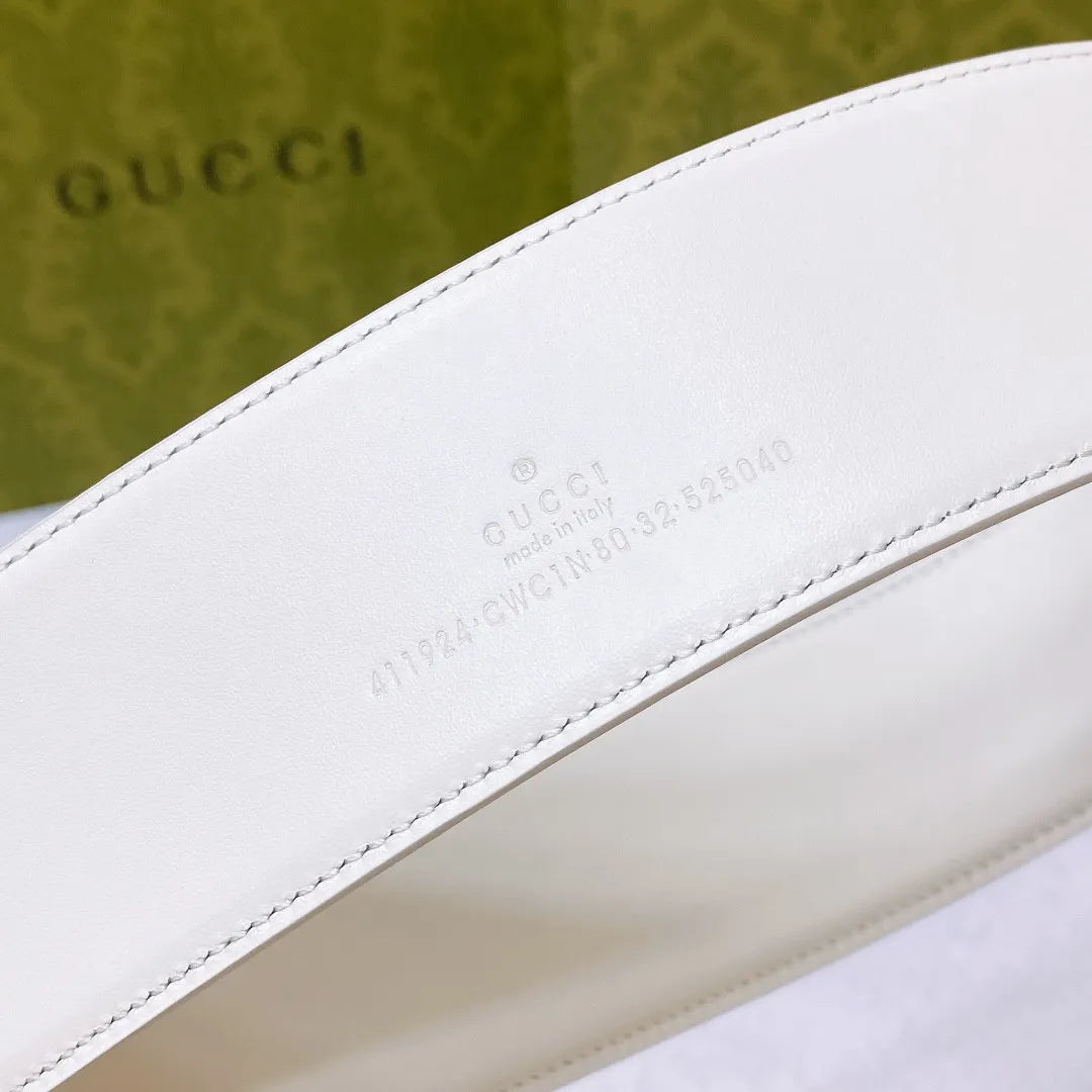gucci vintage letter G buckle wide belt
