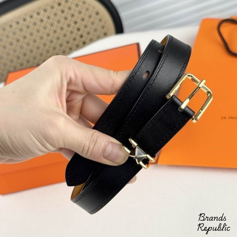 Hermès 20MM Black Pin Buckle Belt In Different Buckle Colors