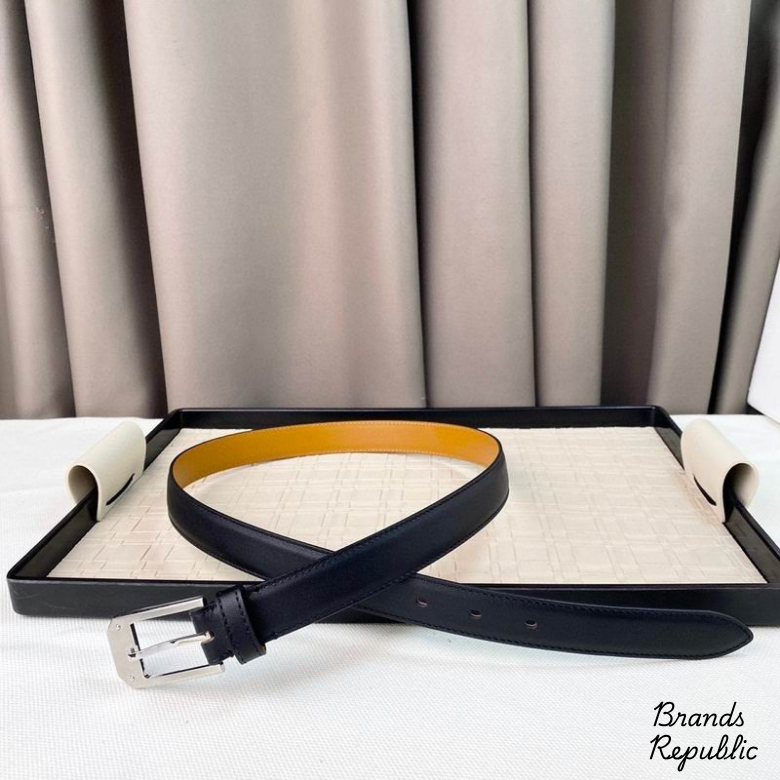 Hermès 25MM Classic Black Interchangeable Belt In Different Buckle Colors