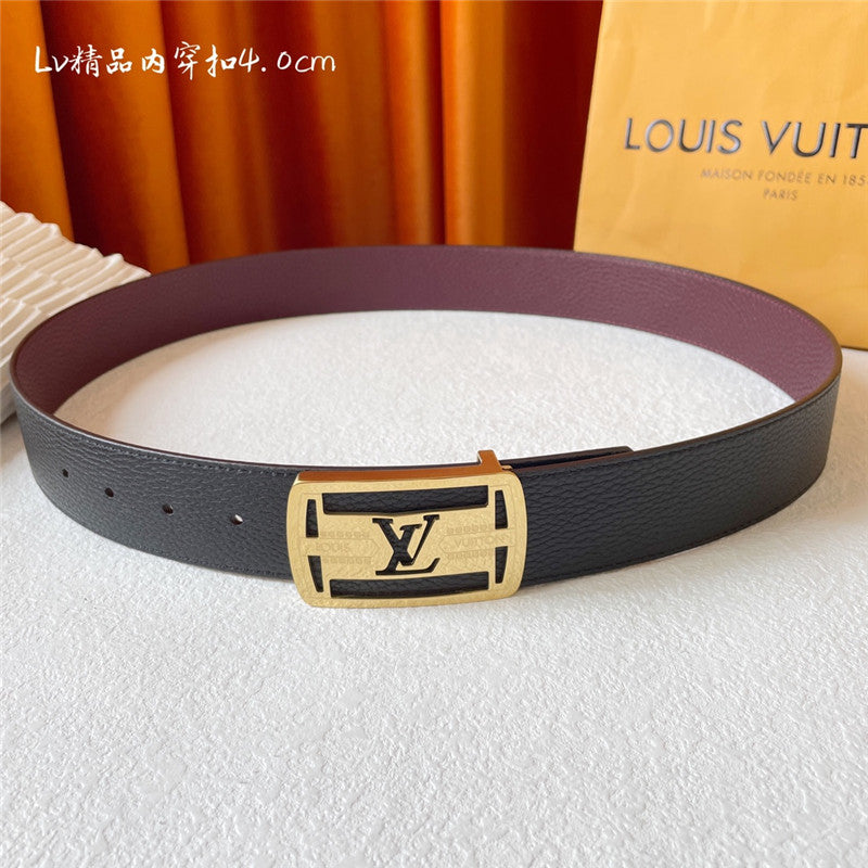 louis vuitton LV classic embossed belt
