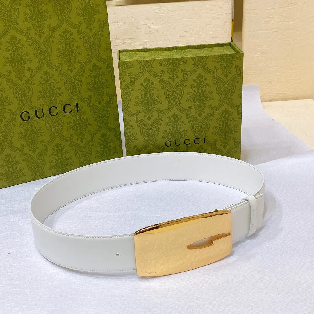 gucci vintage letter G buckle wide belt