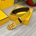 ★FENDI★FFロゴ レザー リバーシブル ベルト★4.0cm