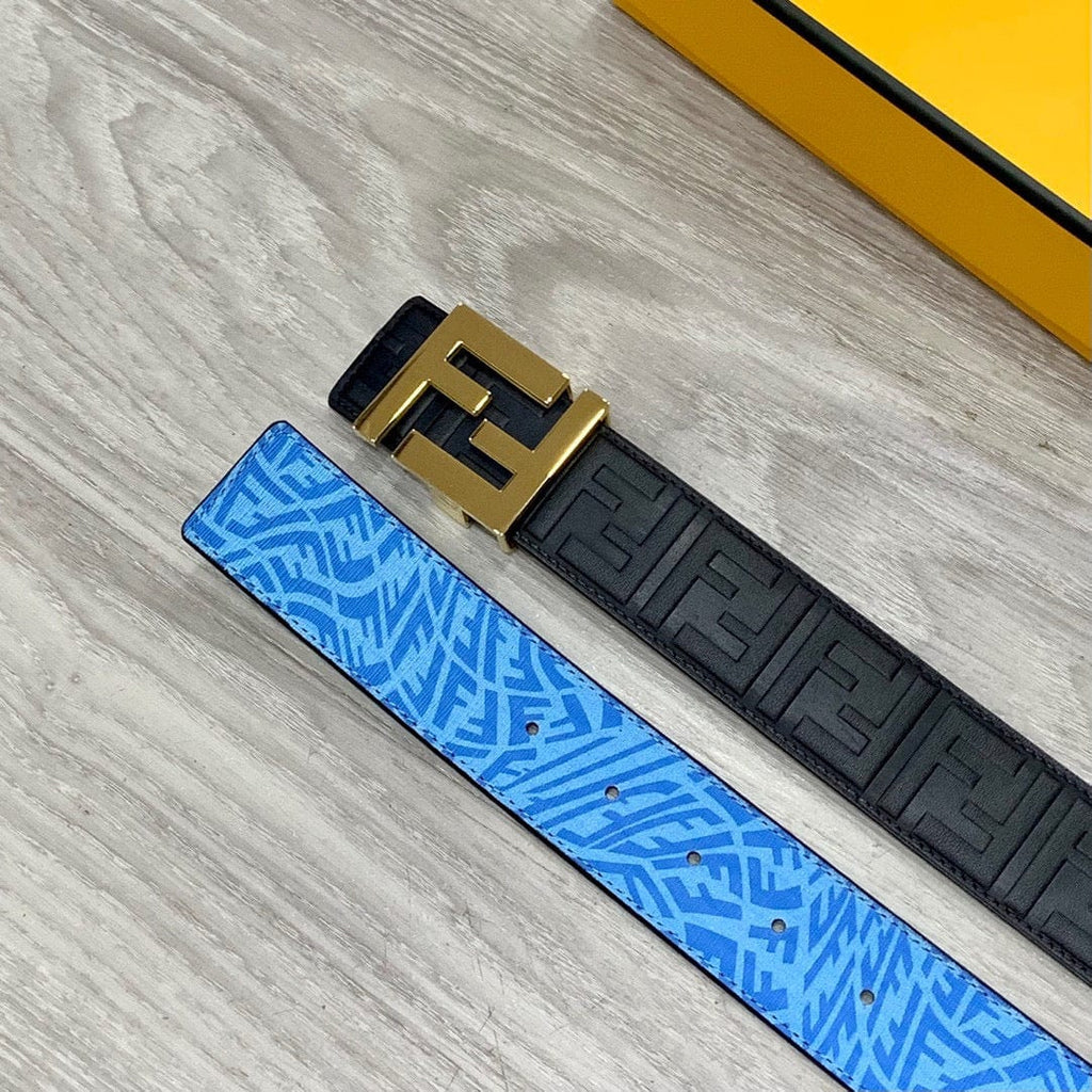 【FENDI】★FFロゴ レザー リバーシブル ベルト★