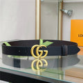 gucci reversible belt in textured leather