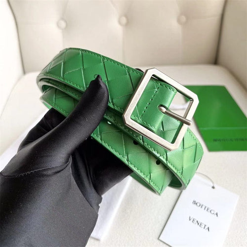 BOTTEGA VENETA イントレチアトベルト3.5cmグリーン