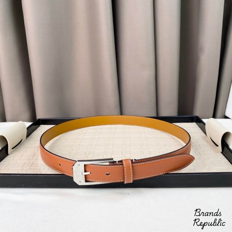 Hermès 25MM Classic Brown Interchangeable Belt In Different Buckle Colors