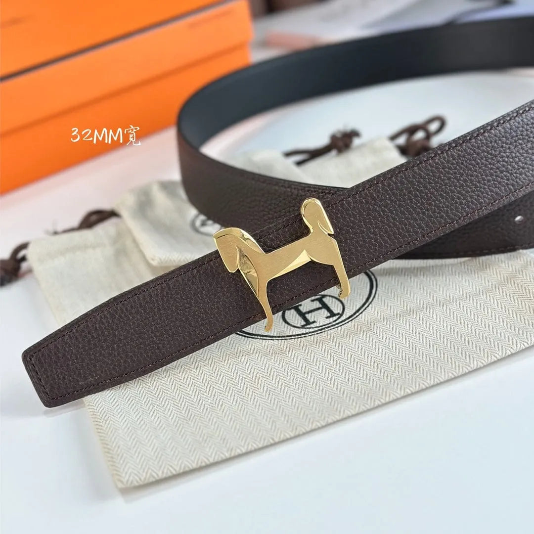 HERMES リバーシブルベルト 32mm