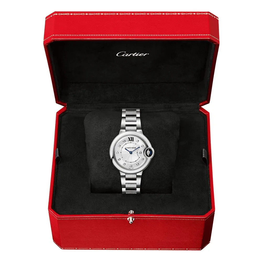 Ballon Bleu de Cartier 33mm Steel Diamond Dial Watch