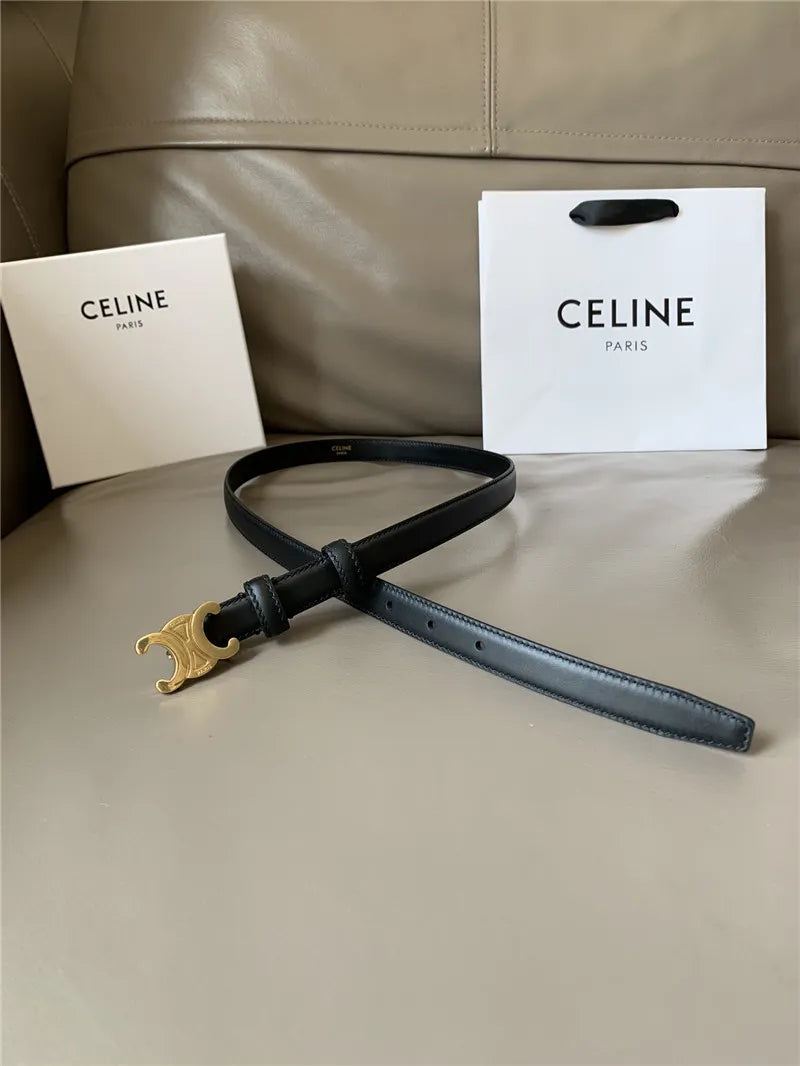 celine Arc de Triomphe metal buckle belt
