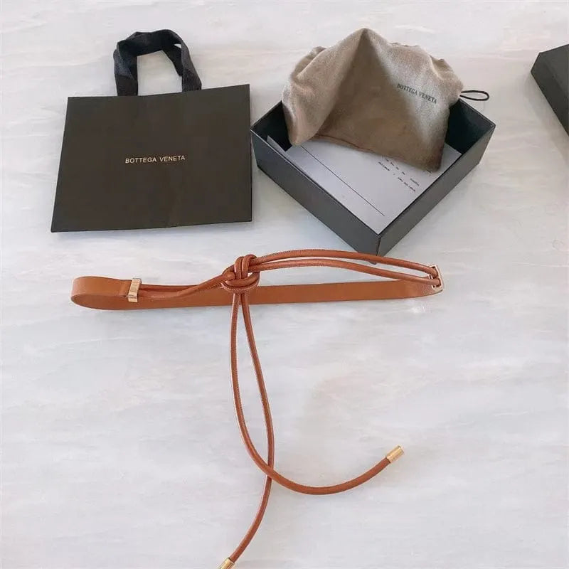 BOTTEGA VENETA レディースレザーベルト2.0cm