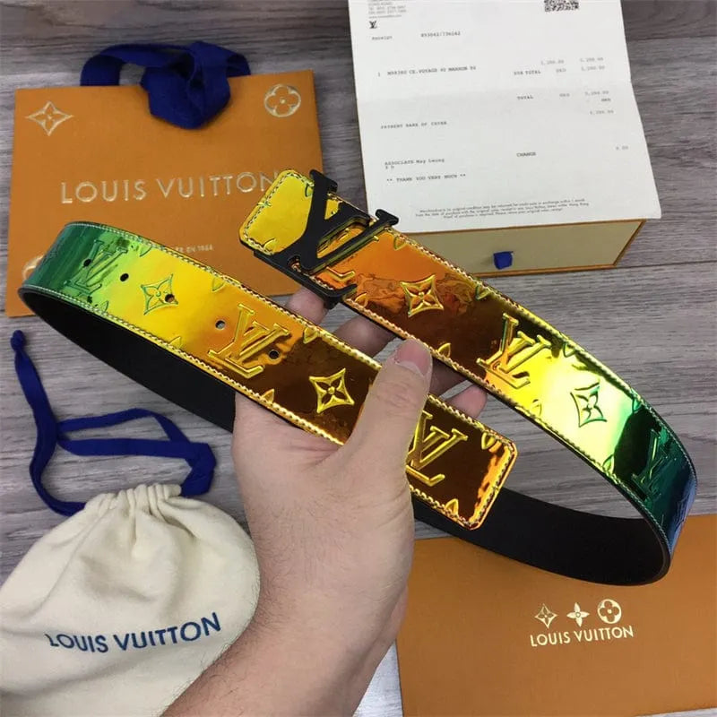 LOUIS VUITTON M0251 サンチュール LVシェイプ リバーシブル モノグラム プリズム ベルト