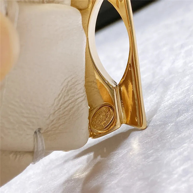 chanel smooth CC brass buckle sheepskin elastic belt