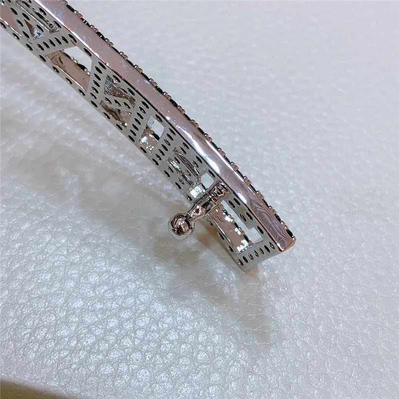 chanel stainless steel buckle diamond calfskin belt