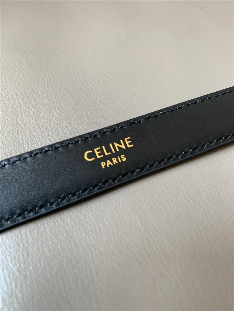 celine Arc de Triomphe metal buckle belt