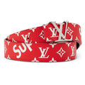 Louis Vuitton x Supreme ウルトラレア レッド 40MM リバーシブルベルトMP015S