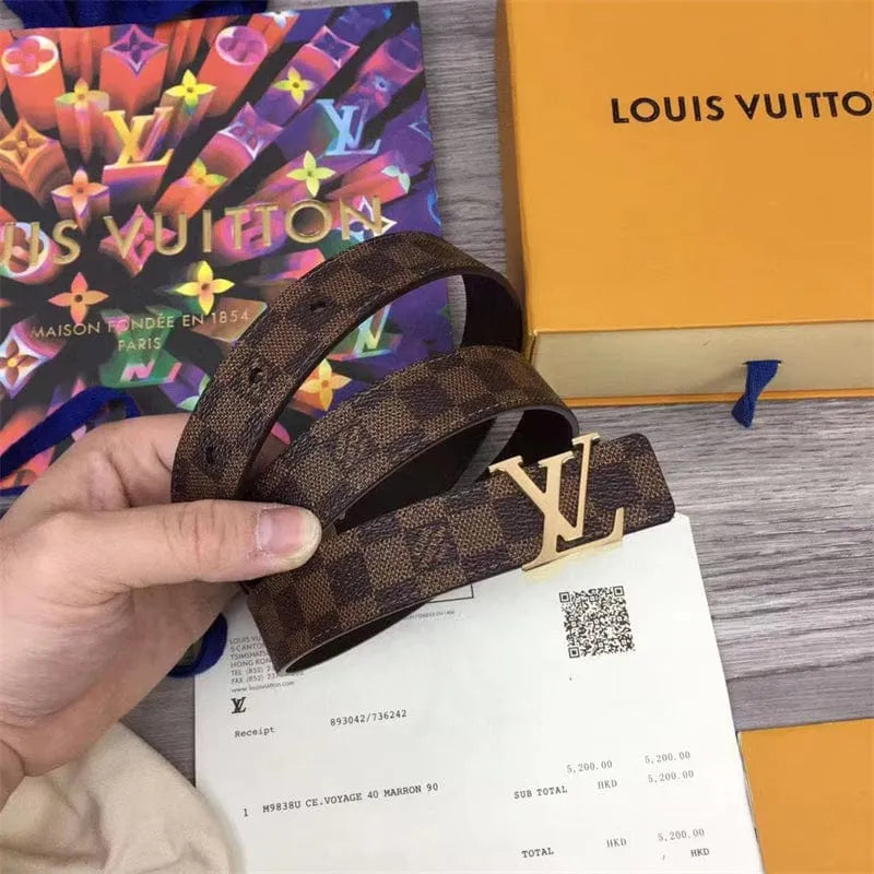 Louis Vuitton ミニ・ダミエ サンチュール・LV イニシャル 25MMベルトM9267V