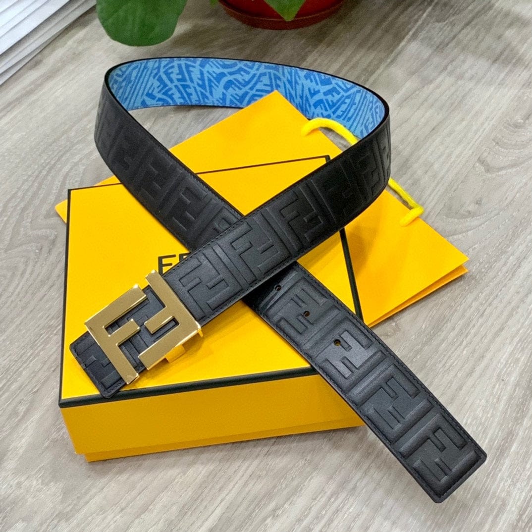 【FENDI】★FFロゴ レザー リバーシブル ベルト★
