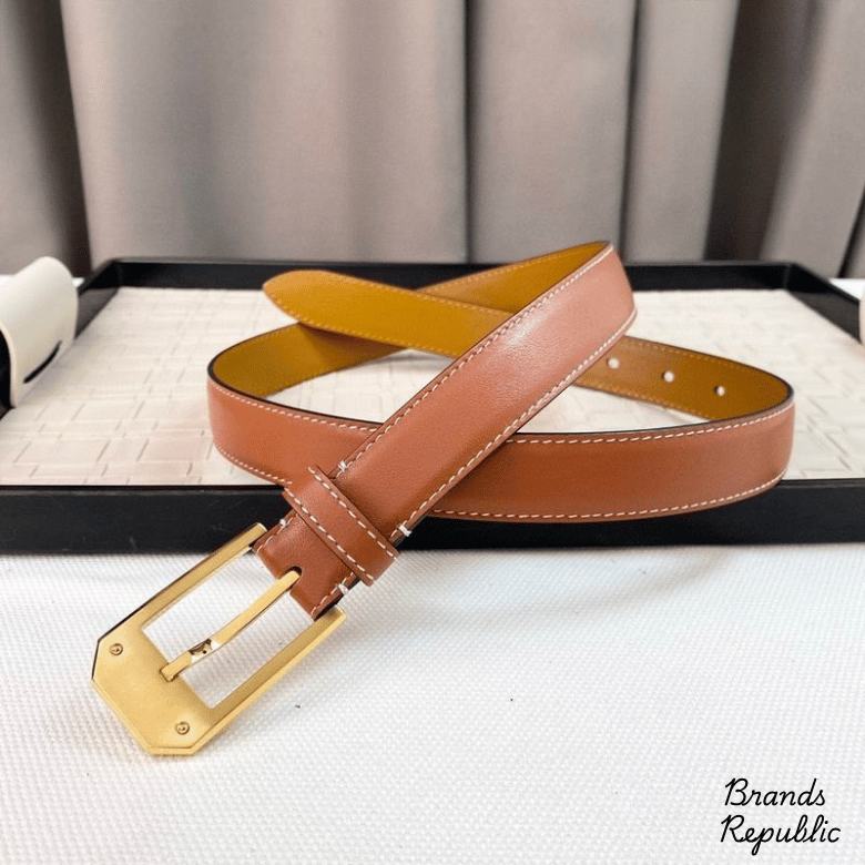Hermès 25MM Classic Brown Interchangeable Belt In Different Buckle Colors