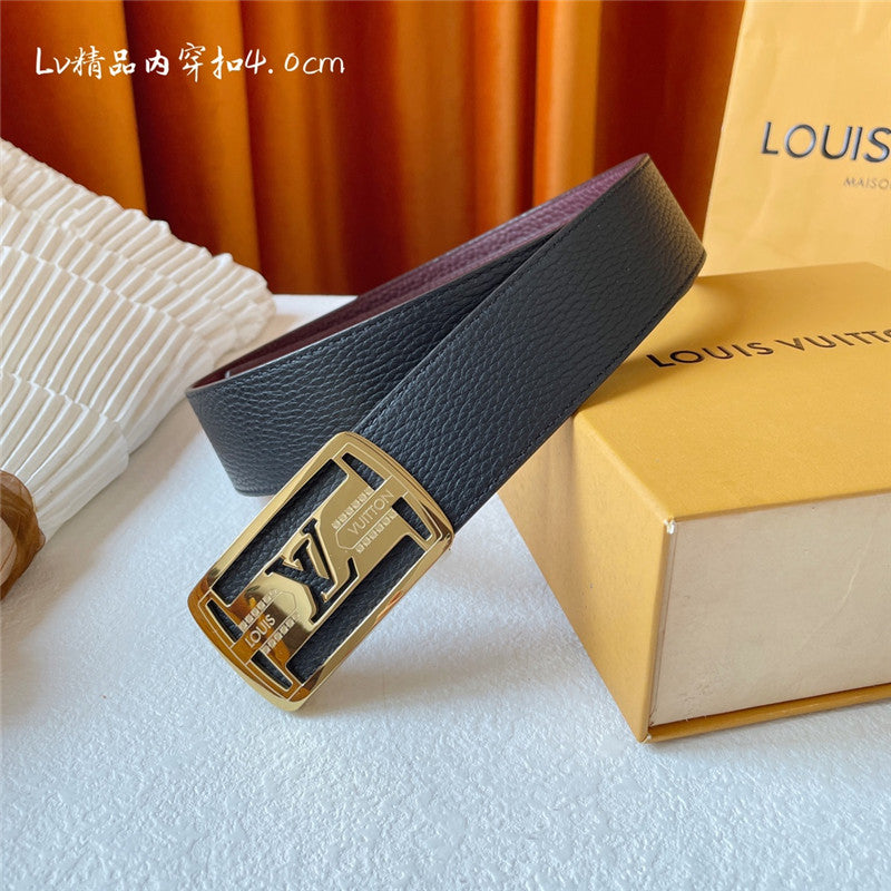 louis vuitton LV classic embossed belt