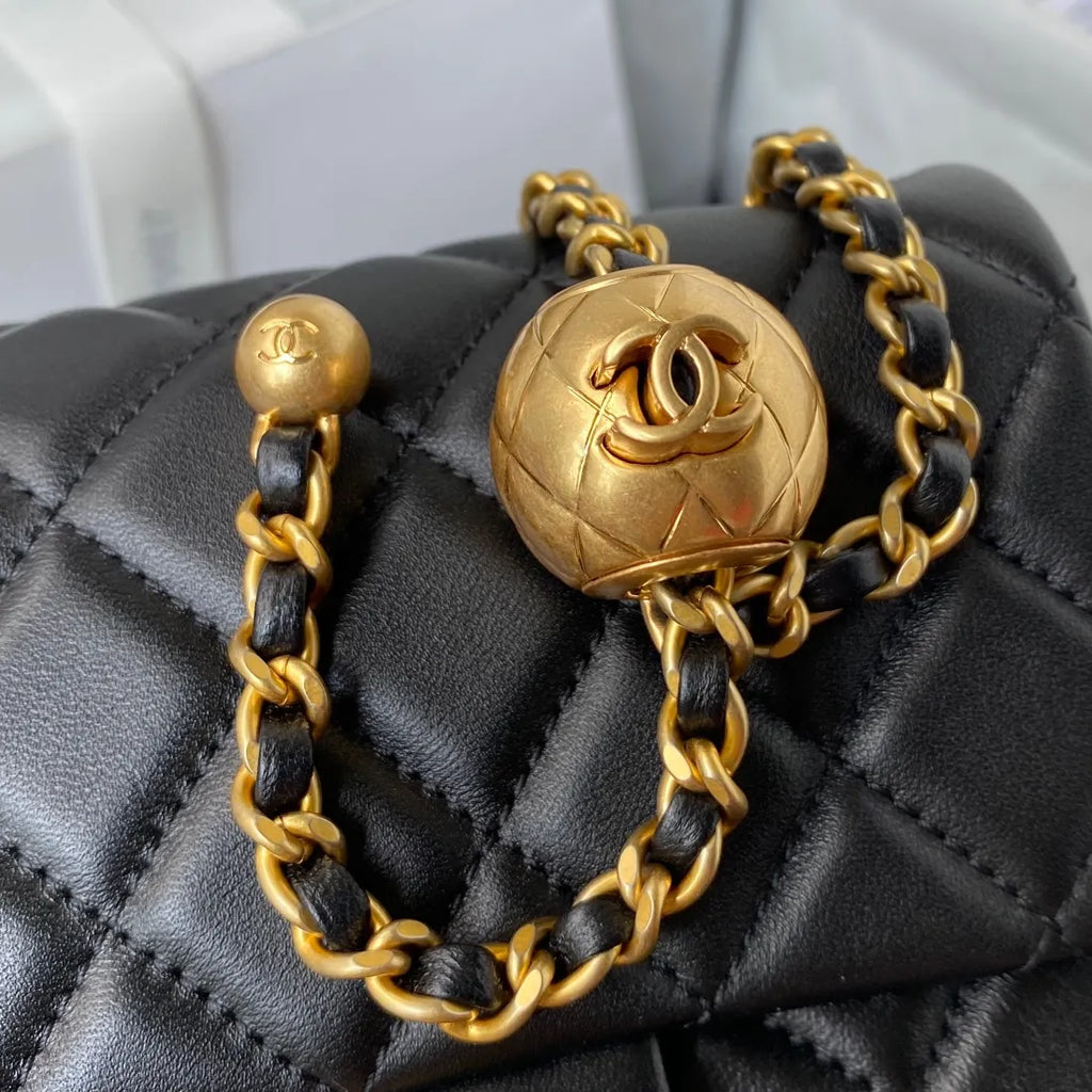Chanel CF square with golden ball 1786