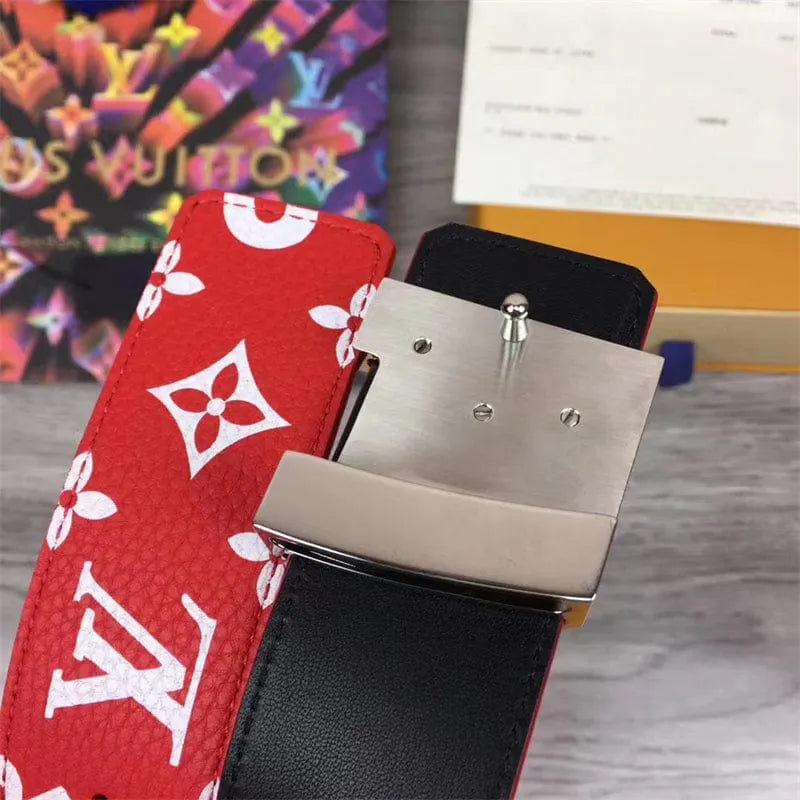 Louis Vuitton x Supreme ウルトラレア レッド 40MM リバーシブルベルトMP015S