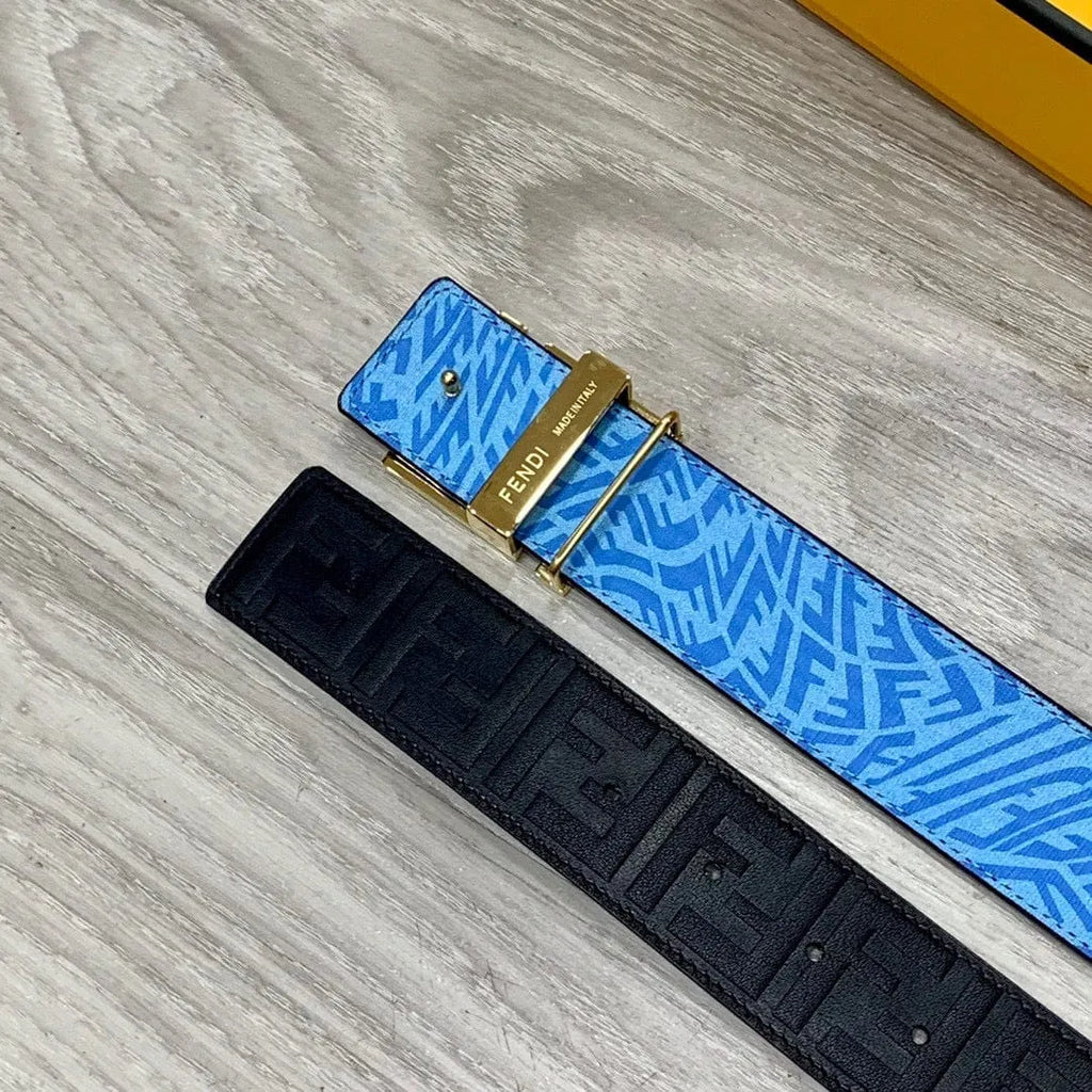 【FENDI】★FFロゴ レザー リバーシブル ベルト★