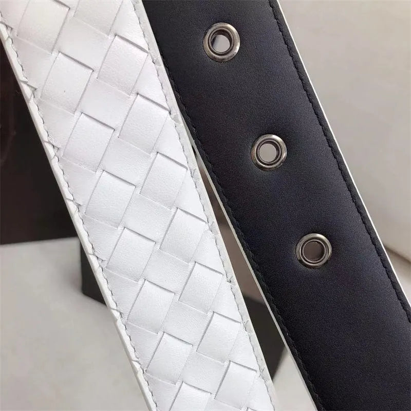 BOTTEGA VENETA イントレチアトベルト3.5cmホワイト
