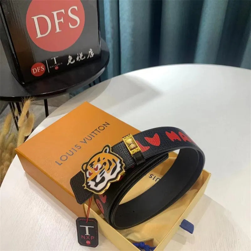 Louis Vuitton サンチュール・LVタイガー 40MM リバーシブルベルトM0486ブラック