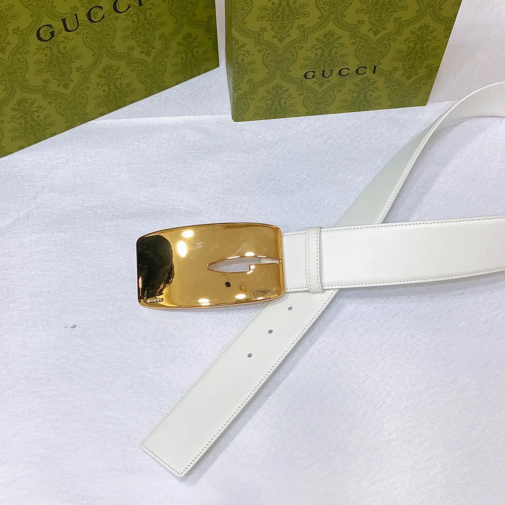 gucci vintage letter G buckle wide belt