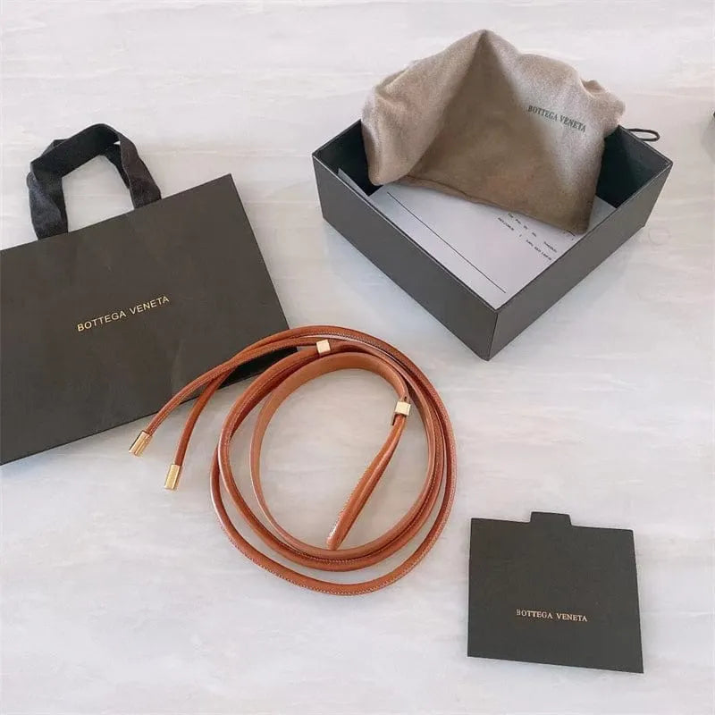 BOTTEGA VENETA レディースレザーベルト2.0cm