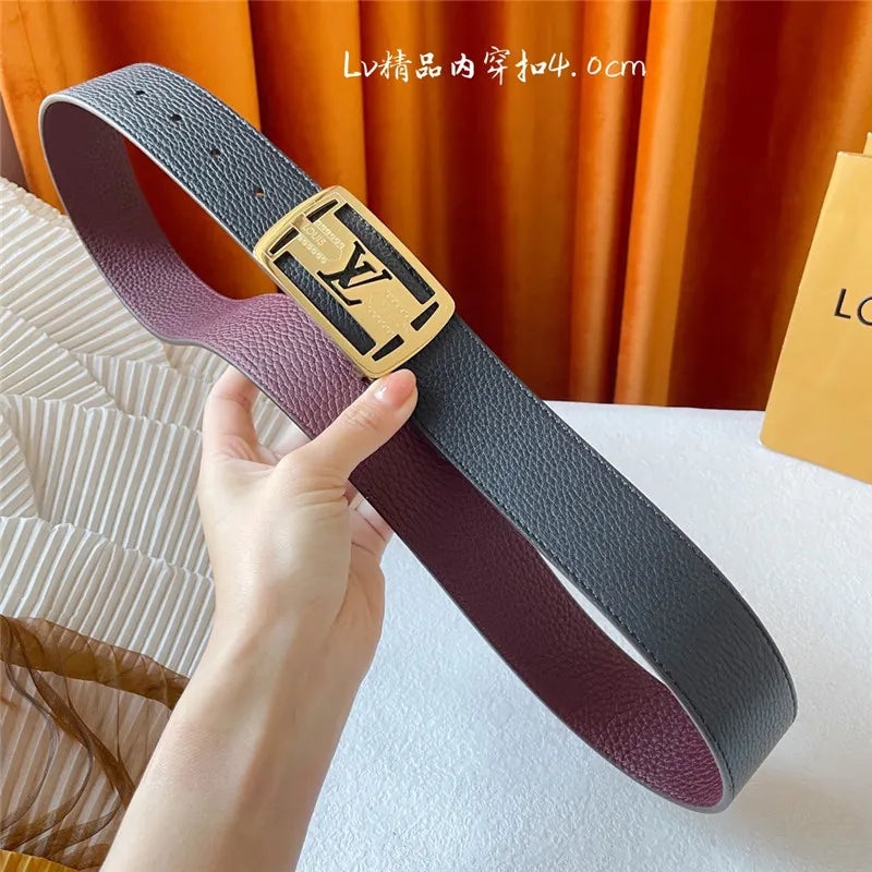 louis vuitton LV classic embossed belt