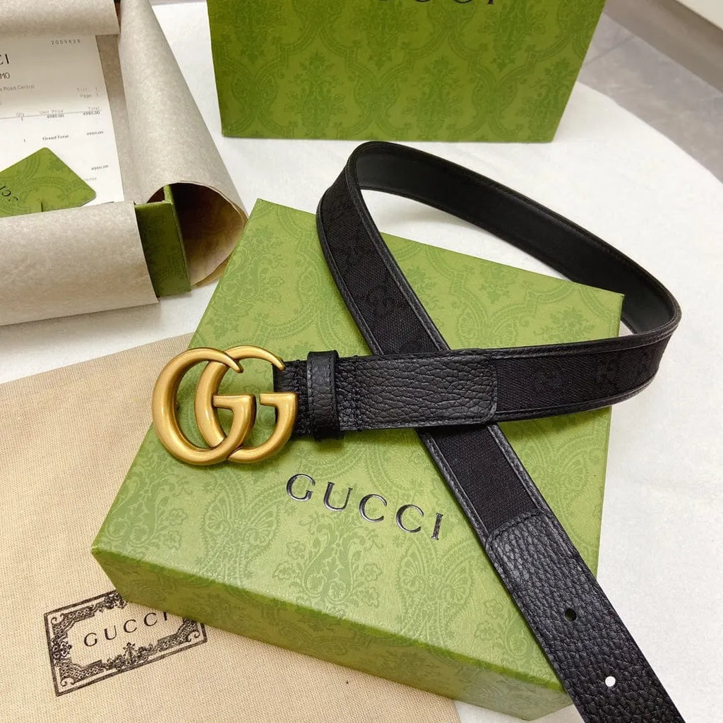 GUCCI グッチ GGバックル レザー ベルト