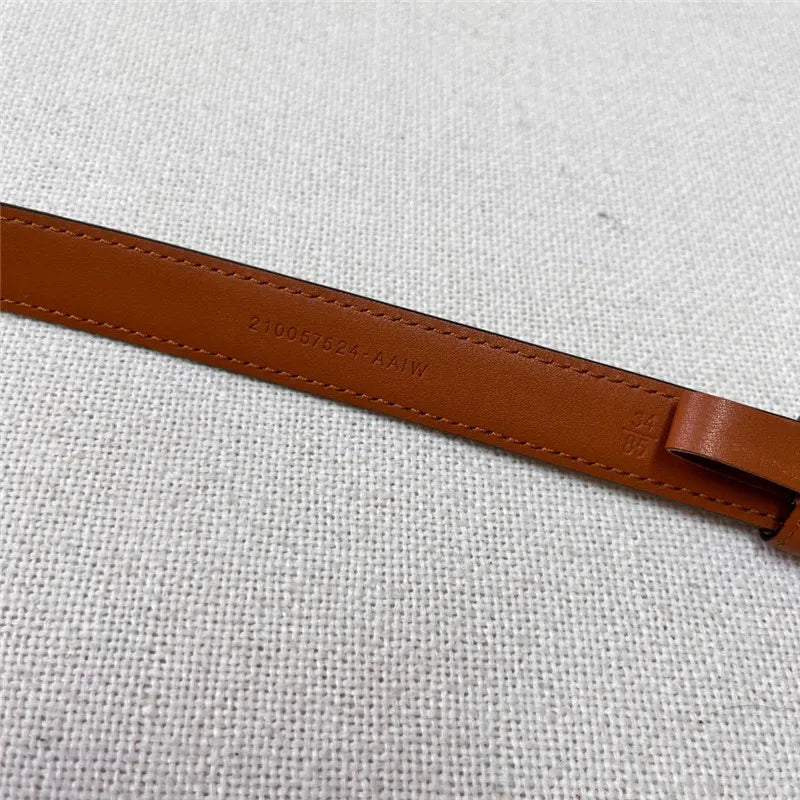 ysl leather heart pin buckle belt