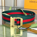 gucci webbing belt with rectangular buckle