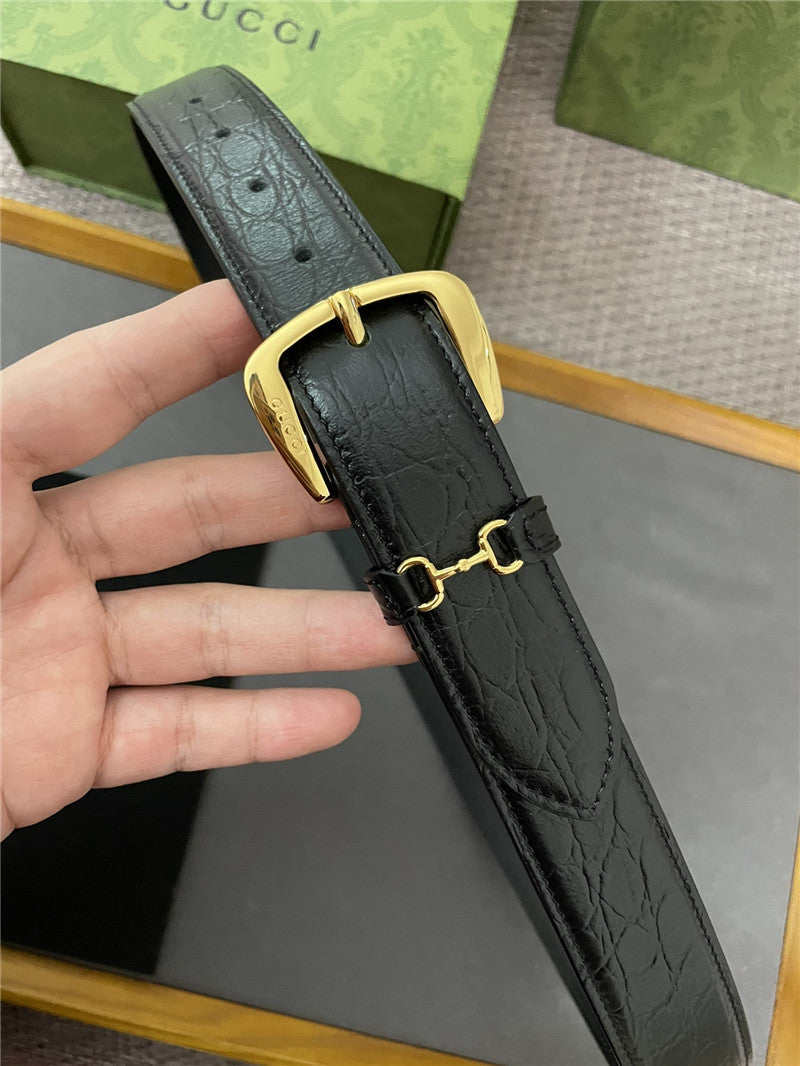 Hermes new GG metal pin buckle belt