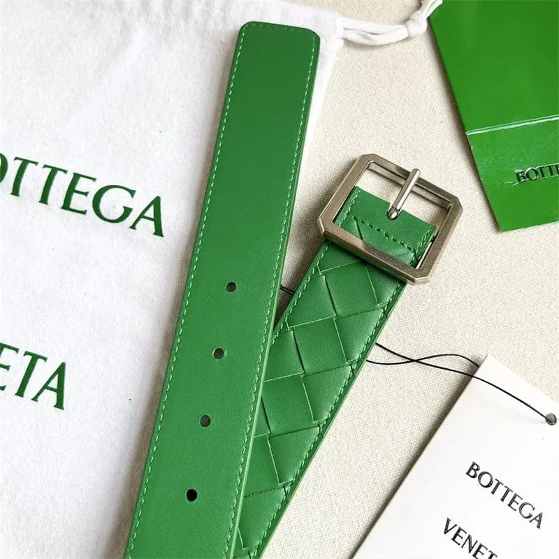 BOTTEGA VENETA イントレチアトベルト3.5cmグリーン