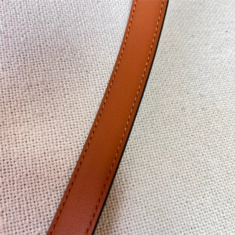 ysl leather heart pin buckle belt