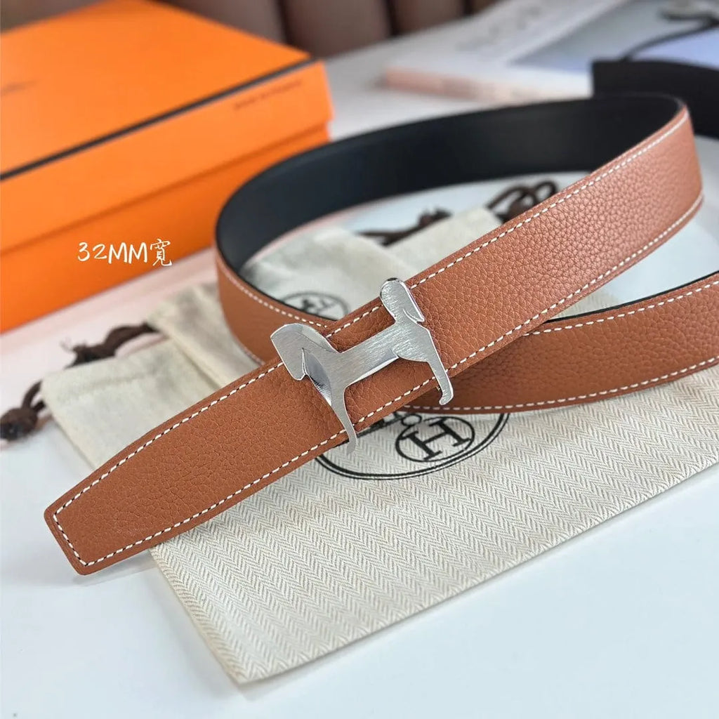 HERMES リバーシブルベルト 32mm