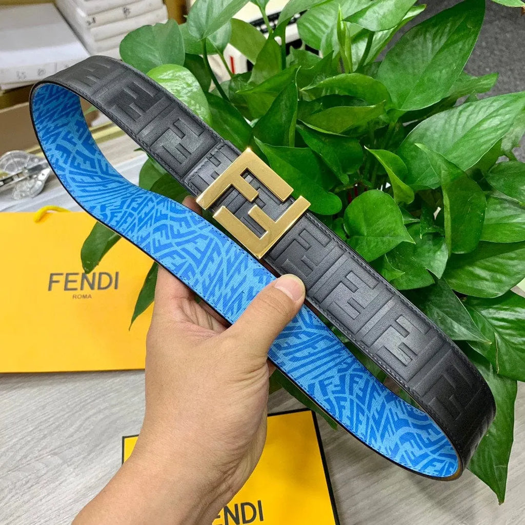 【FENDI】★FFロゴ レザー リバーシブル ベルト★