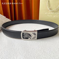 Burberry Pebbled Calfskin Belt