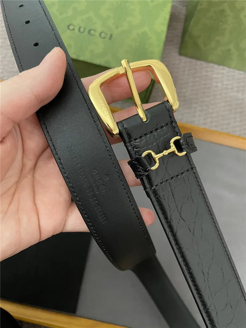 Hermes new GG metal pin buckle belt