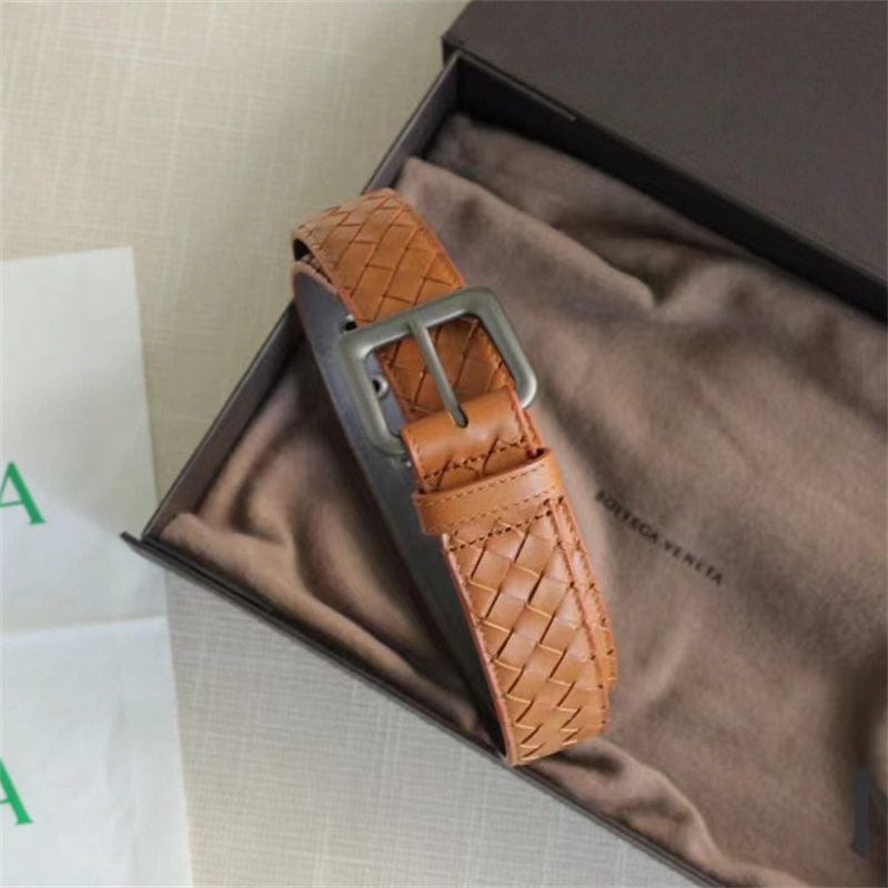 BOTTEGA VENETA イントレチアトベルト3.5cmブラウン