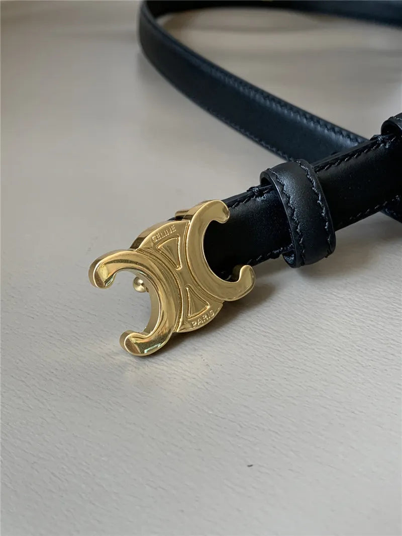 celine reversible belt in original smooth calfskin