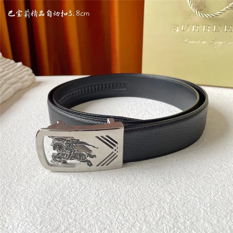 Burberry Pebbled Calfskin Belt
