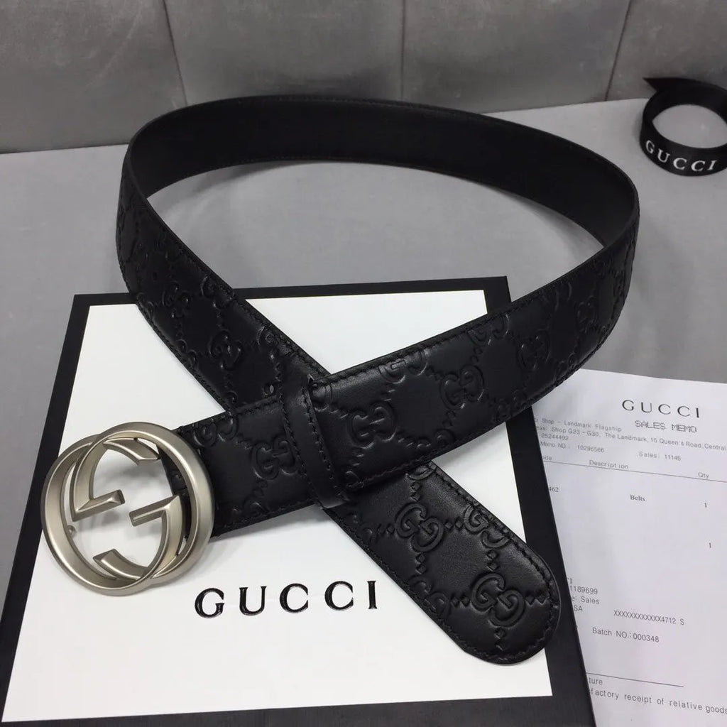 gucci belt 40mm Silver