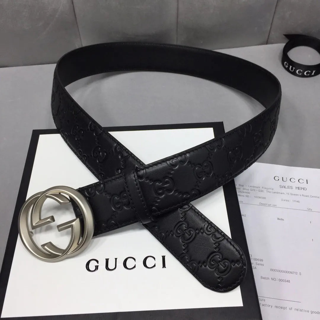 gucci belt 40mm Silver
