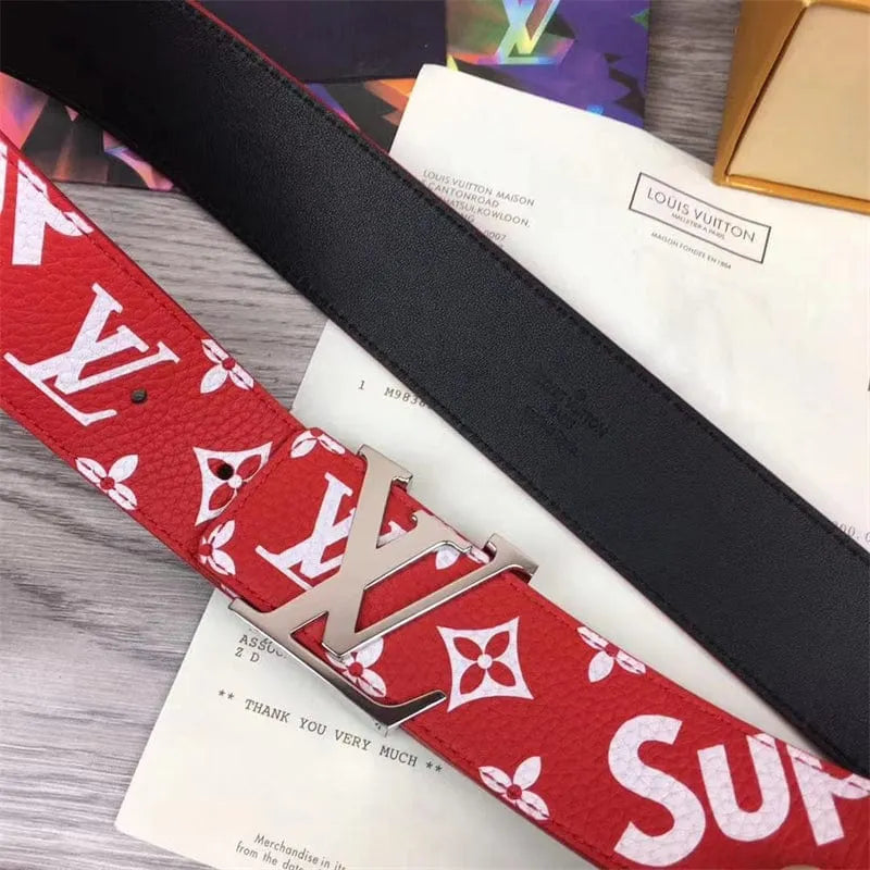 Louis Vuitton x Supreme ウルトラレア レッド 40MM リバーシブルベルトMP015S