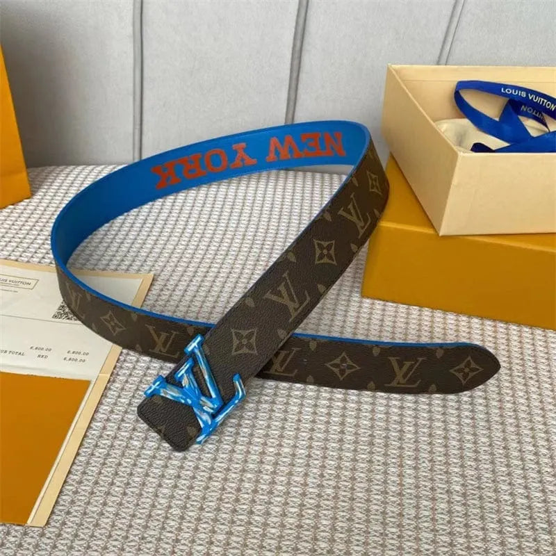 Louis Vuitton サンチュール・LVピラミッド 40MM リバーシブル ベルトM0495
